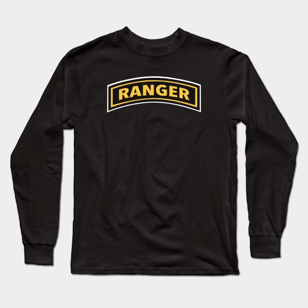 Army Ranger Tab Long Sleeve T-Shirt by Trent Tides